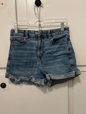 American Eagle Medium Wash Denim Cutoff Shorts